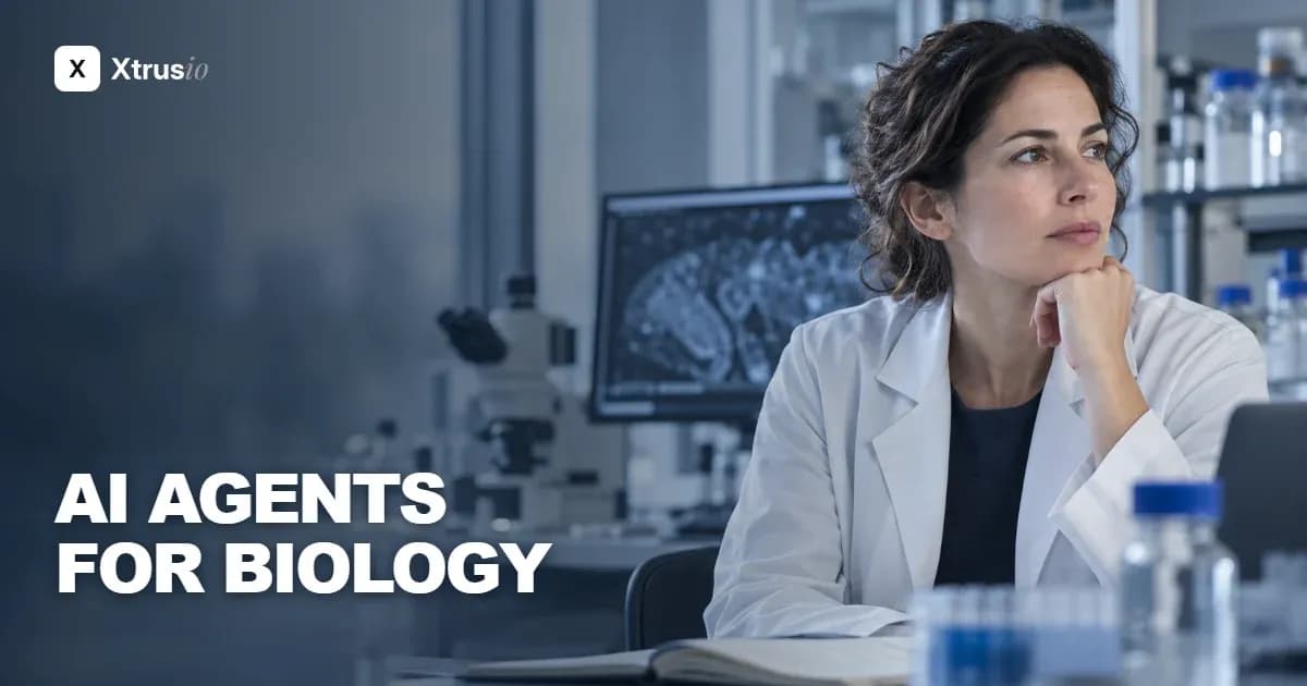 Scientist considering AI agents for biological data analysis